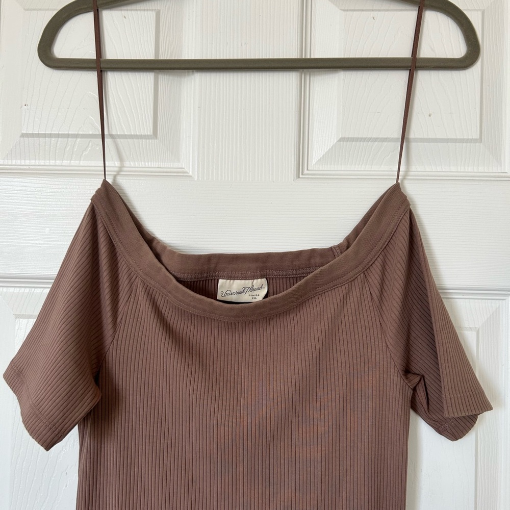 Universal Thread Brown Ribbed Maxi Dress - Picture 4 of 5